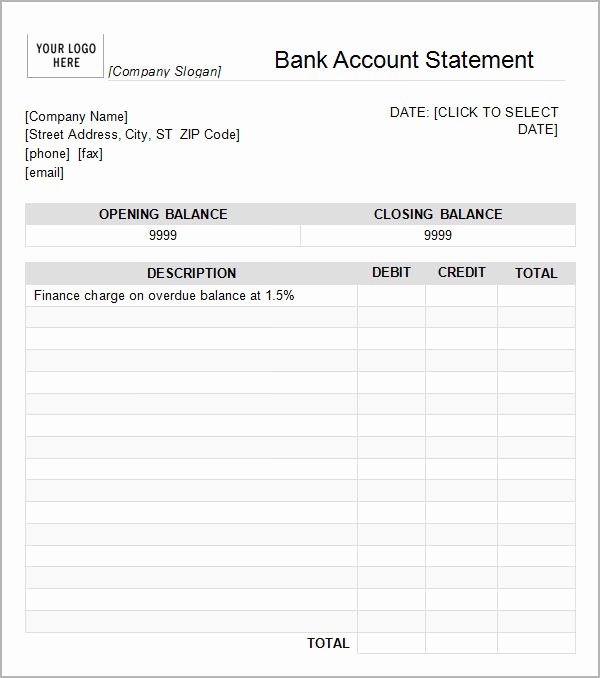 Fake Bank Statements Templates Download Luxury Bank Statement Template 13 Download Free Documents In