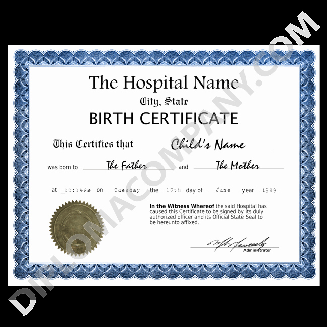 Fake Birth Certificate Template Awesome Fake Birth Certificate