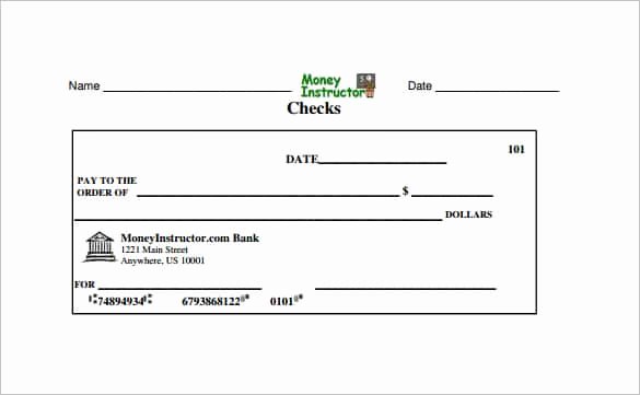 Fake Check Template Inspirational 24 Blank Check Template Doc Psd Pdf &amp; Vector formats