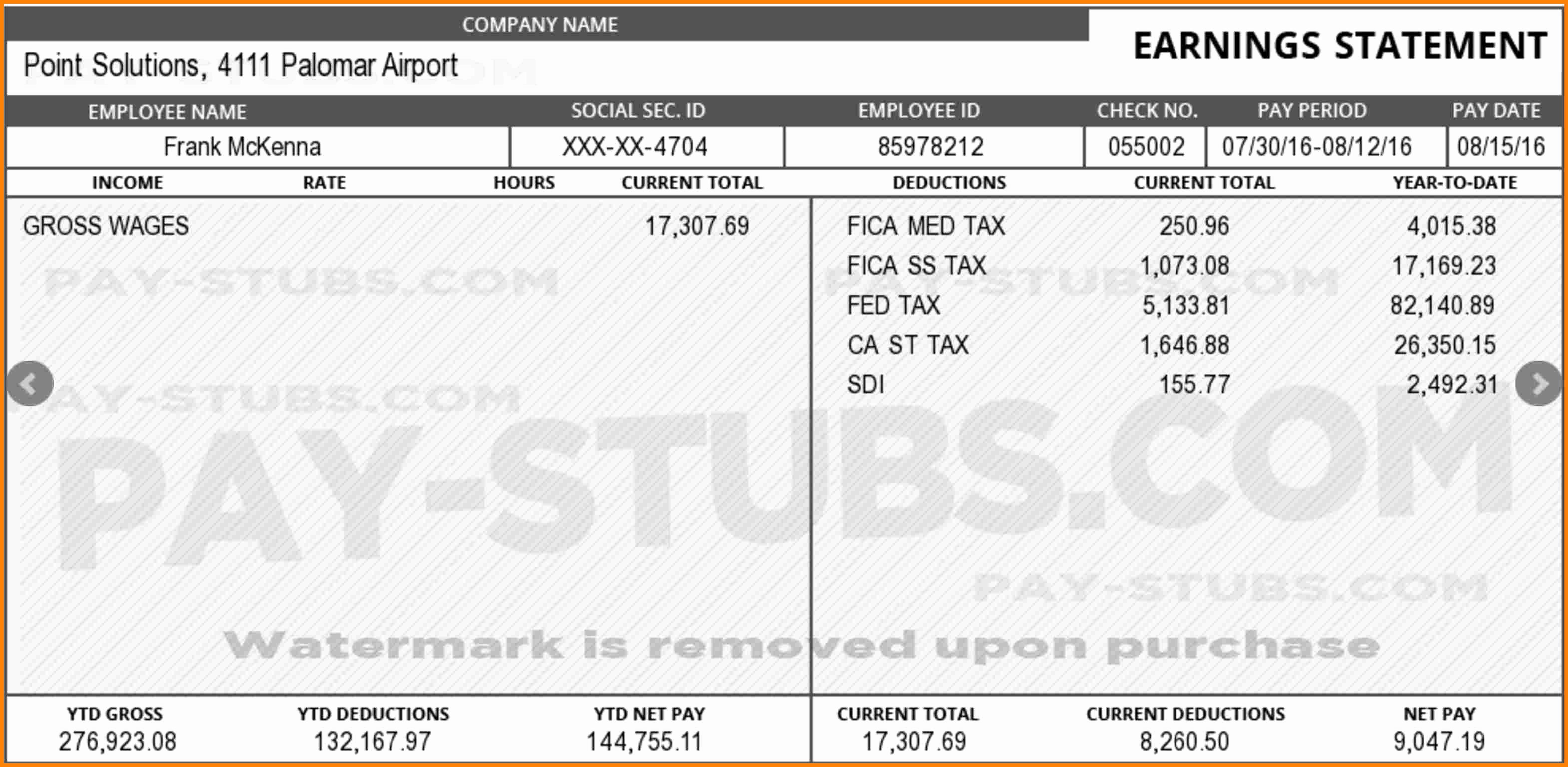 Fake Check Template Luxury 11 Fake Paycheck Maker