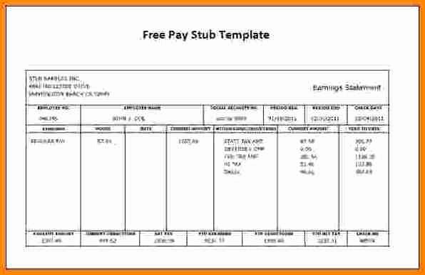 Fake Check Template Microsoft Word Unique 11 Free Fake Paycheck Stubs Templates