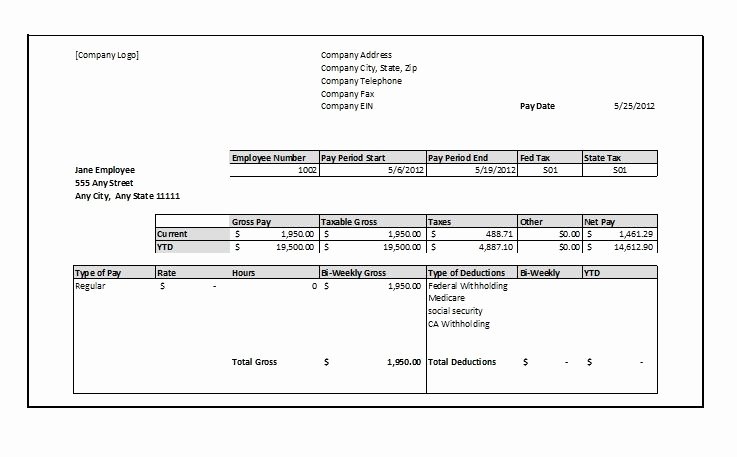 Fake Check Template Word Fresh Fake Pay Stub Template Beepmunk