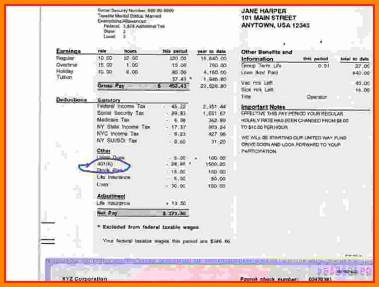 Fake Check Template Word Unique 15 Fake Adp Pay Stub