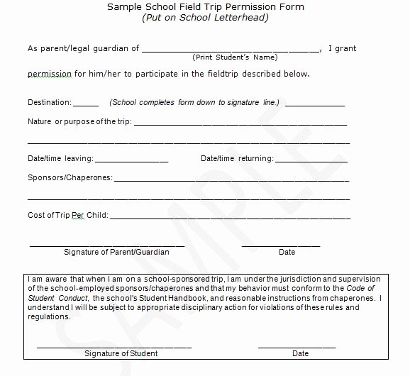 Fake Field Trip form Awesome How to Make A Permission Slip Llmdissertation Web Fc2