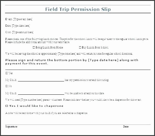 Fake Field Trip form Luxury Permission Slips Fake for School – Rightarrow Template