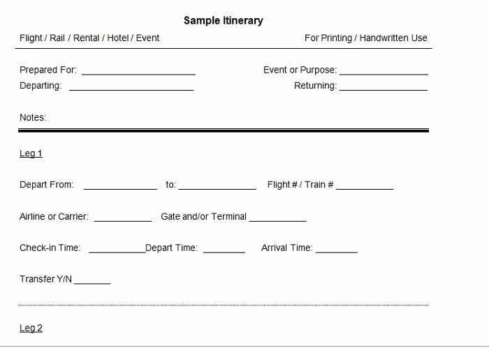 Fake Flight Itinerary Template Luxury 30 Itinerary Templates Travel Vacation Trip Flight