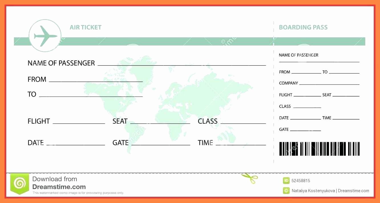 Fake Flight Itinerary Template Luxury Flight Ticket Templateane Ticket Template Royalty Free