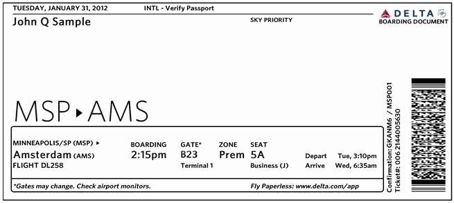 Fake Flight Itinerary Template New New Design Unveiled for Delta Air Lines Boarding Passes