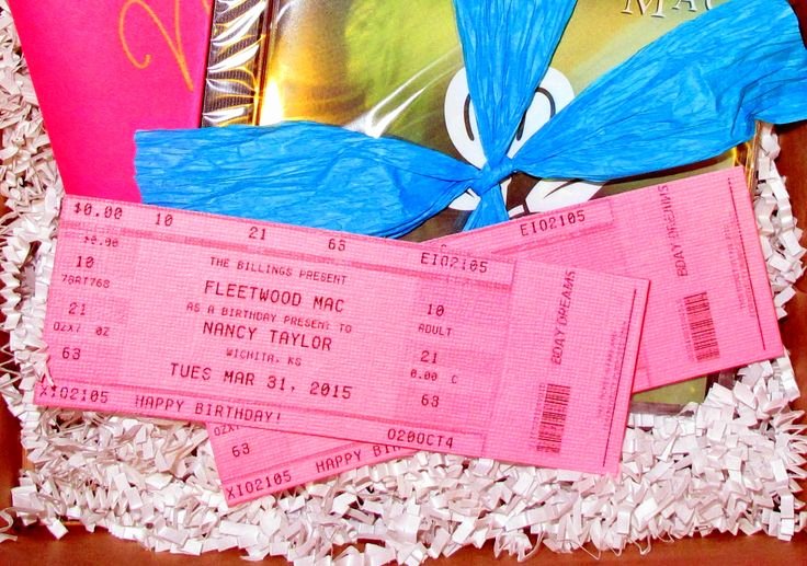 Fake Movie Ticket Generator Fresh 10 Best Ideas About Concert Ticket Gift On Pinterest