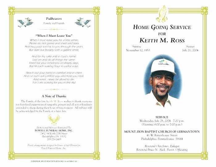 Fake Obituary Maker Awesome Funeral Template Download