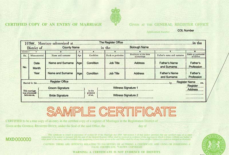 Fake Obituary Maker Lovely Marriage Certificate Uk