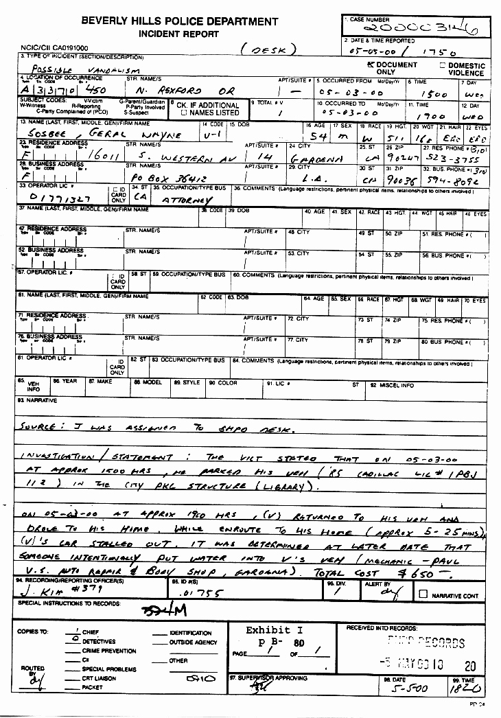 Fake Police Report Generator Best Of La Police Refusal to Investigate