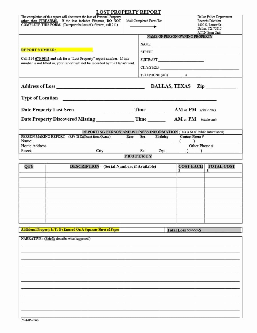 Fake Police Report Template New 20 Police Report Template &amp; Examples [fake Real