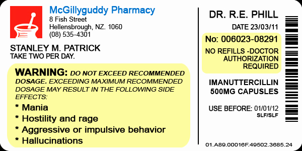 Fake Prescription Label Template New Pill Bottle Label by Lastgambit On Deviantart