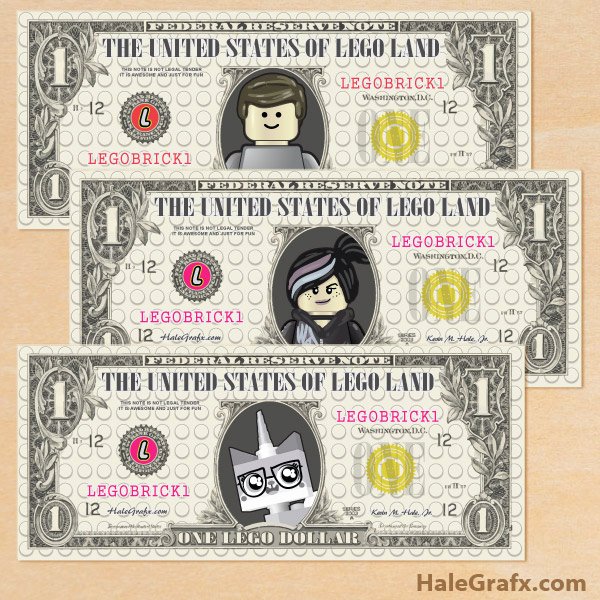 Fake Printable Money New Free Printable Lego Movie Play Money