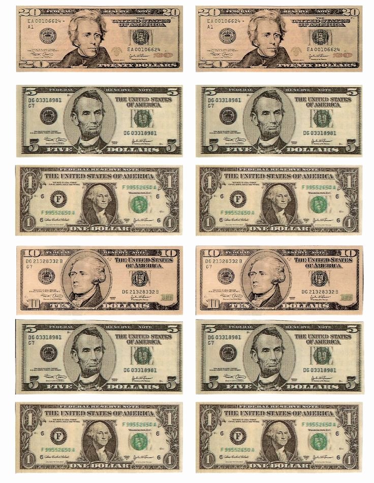 Fake Printable Money Unique Legal Free Printable Money when Teaching About Money or