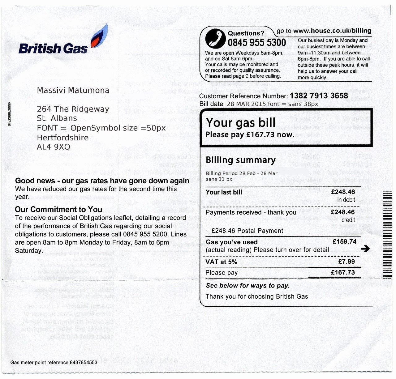 Fake Utility Bill Template Inspirational Fake Utility Bill Template Download 2018