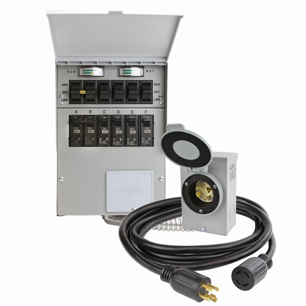 Fake Wire Transfer Generator Beautiful Reliance Controls 30 Amp 250 Volt 7500 Watt Non Fuse 6