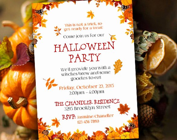 Fall Party Invitation Template