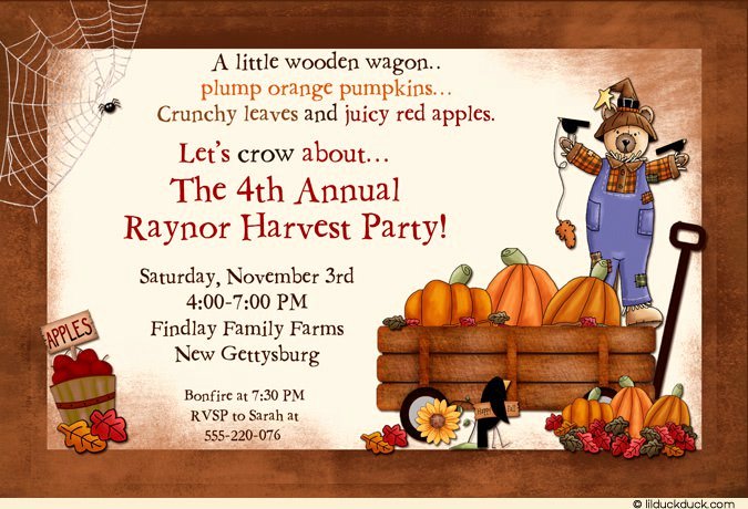 Fall Party Invitation Template Best Of Fall Luncheon Invitation Wording