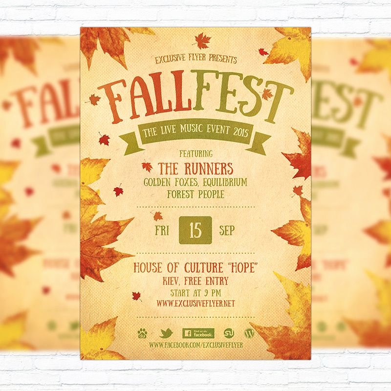 Fall Party Invitation Template Inspirational Fall Festival Flyer Template Printable Flyers In Word