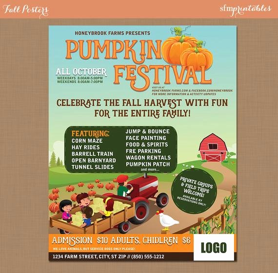 Fall Party Invitation Template Unique Fall Festival Harvest Invitation Poster Flyer Pumpkin