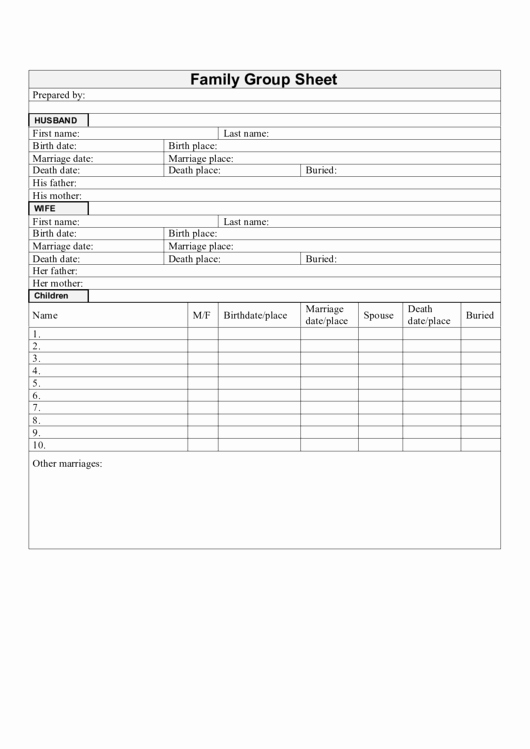 Family Group Template Fresh top 11 Family Group Sheets Template Free to In