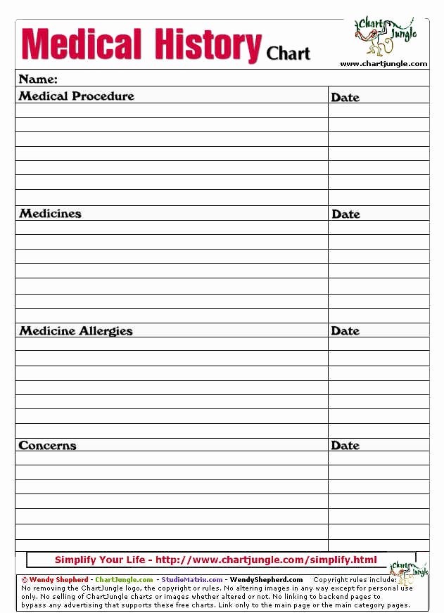 Family Medical History Questionnaire Template Fresh Family History Medical form – Medical form Templates