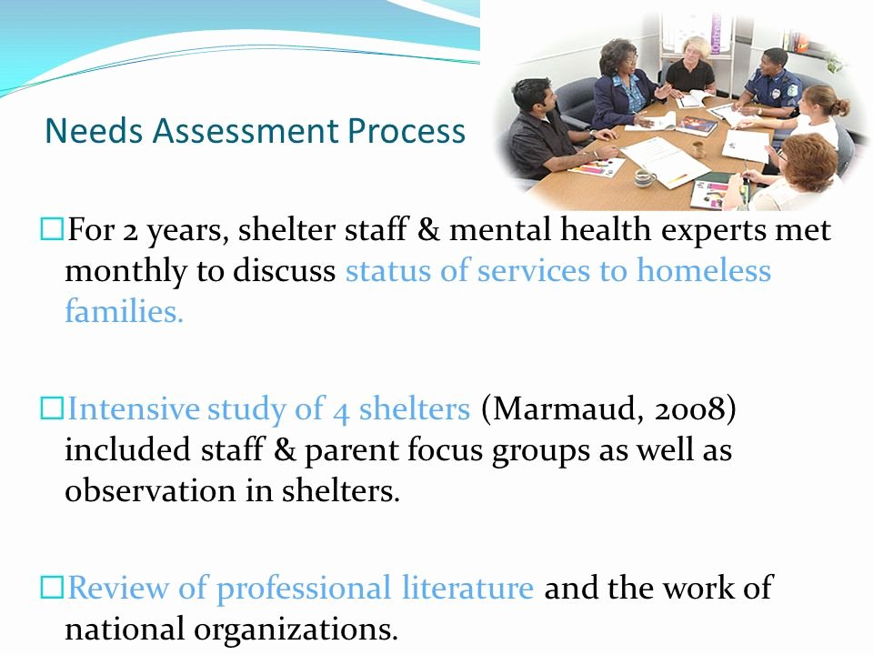 Family Needs assessment Unique National association for the Education Of Homeless