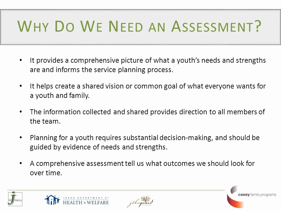 Family Needs assessment Unique What is Cans Child and Adolescent Needs and Strengths