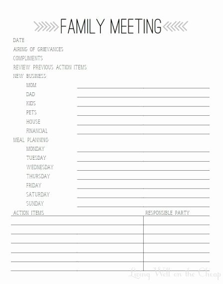 Family Reunion Agenda Template Lovely Best 25 Family Meeting Ideas On Pinterest