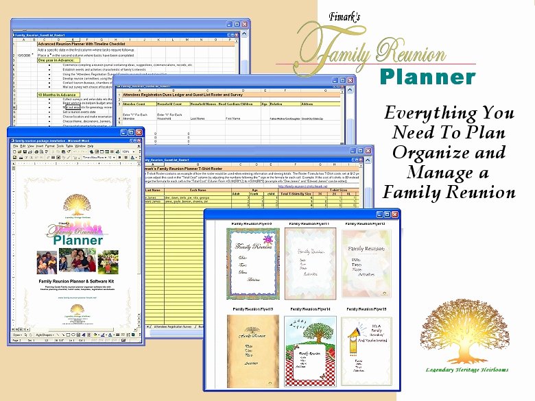 Family Reunion Agenda Template Unique Fimark S Family Reunion Planner 2 5