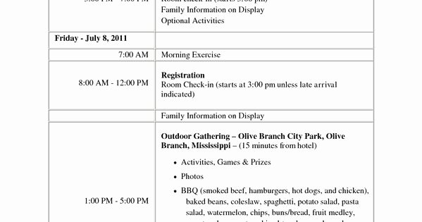 Family Reunion Registration form Doc Inspirational Family Reunion Games Document Sample