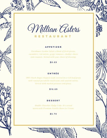 Fancy Menu Template Inspirational Customize 244 Elegant Menu Templates Online Canva