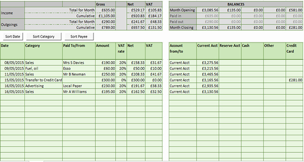 Farm Record Keeping Excel Template Beautiful Bookkeeping Spreadsheets Bookkeeping Spreadsheet Templat