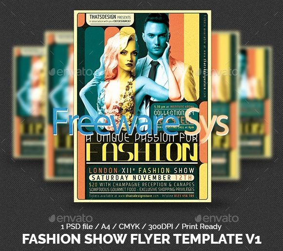 Fashion Show Flyer Template Free Lovely Graphicriver Fashion Show Flyer Template V1