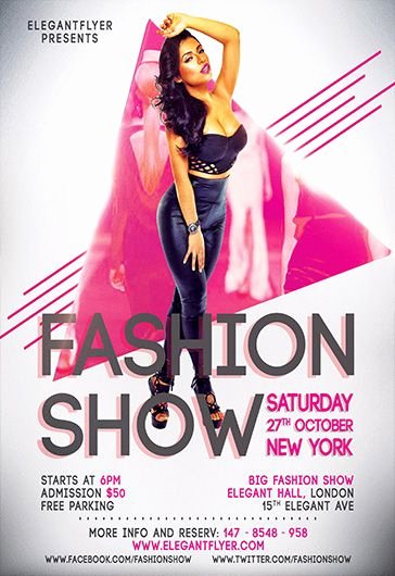 Fashion Show Flyer Template Free Luxury Fashion Design Flyer Template Free Yourweek B056e0eca25e