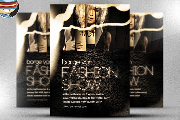 Fashion Show Flyer Template Inspirational Fashion Show Flyer Template On Behance