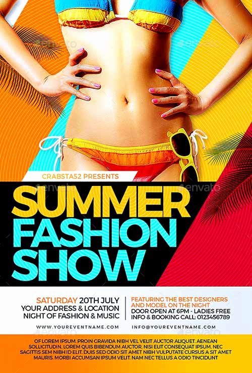 Fashion Show Flyer Template Luxury Ffflyer