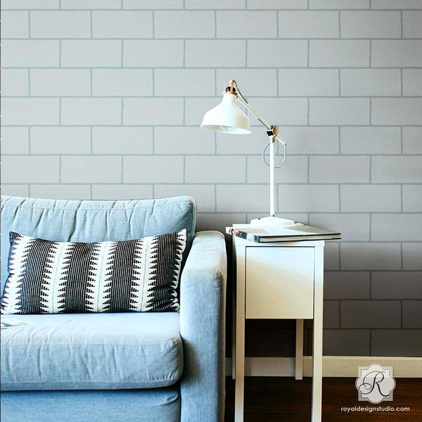 Faux Brick Stencil Awesome Wall Mural Stencils