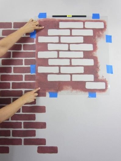 Faux Brick Stencil Best Of Learn How to Stencil the Brick Allover Pattern