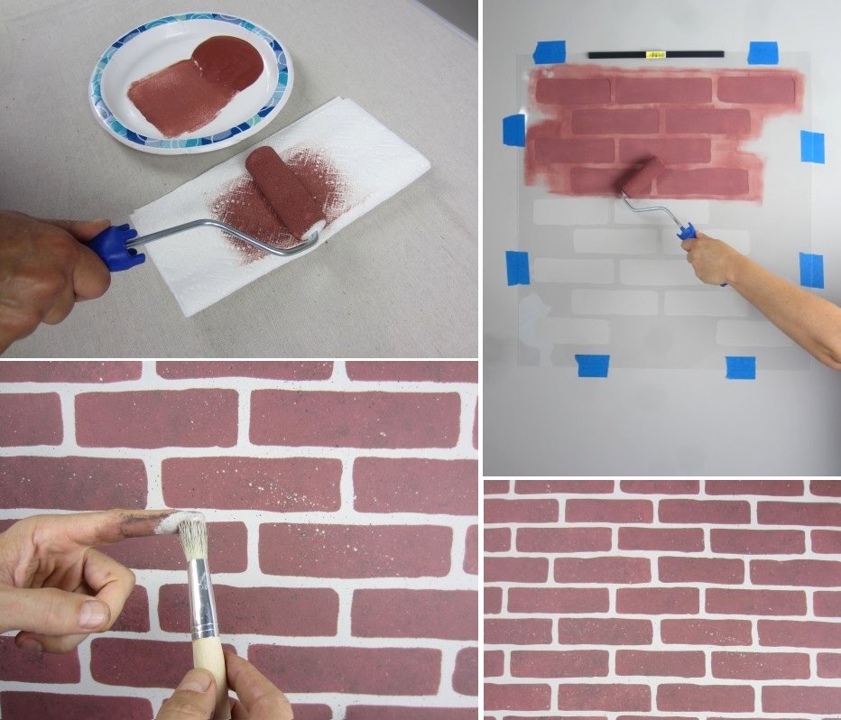 Faux Brick Stencil Luxury How to Faux Brick Wall 5 Ways to Diy