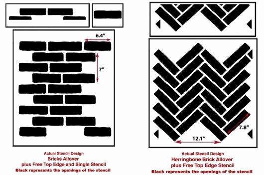 Faux Brick Stencil New Masonry Madness Join the Faux Brick Trend Using Stencils