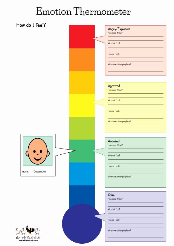 Feelings thermometer Printable Best Of 25 Best Ideas About Teaching Emotions On Pinterest