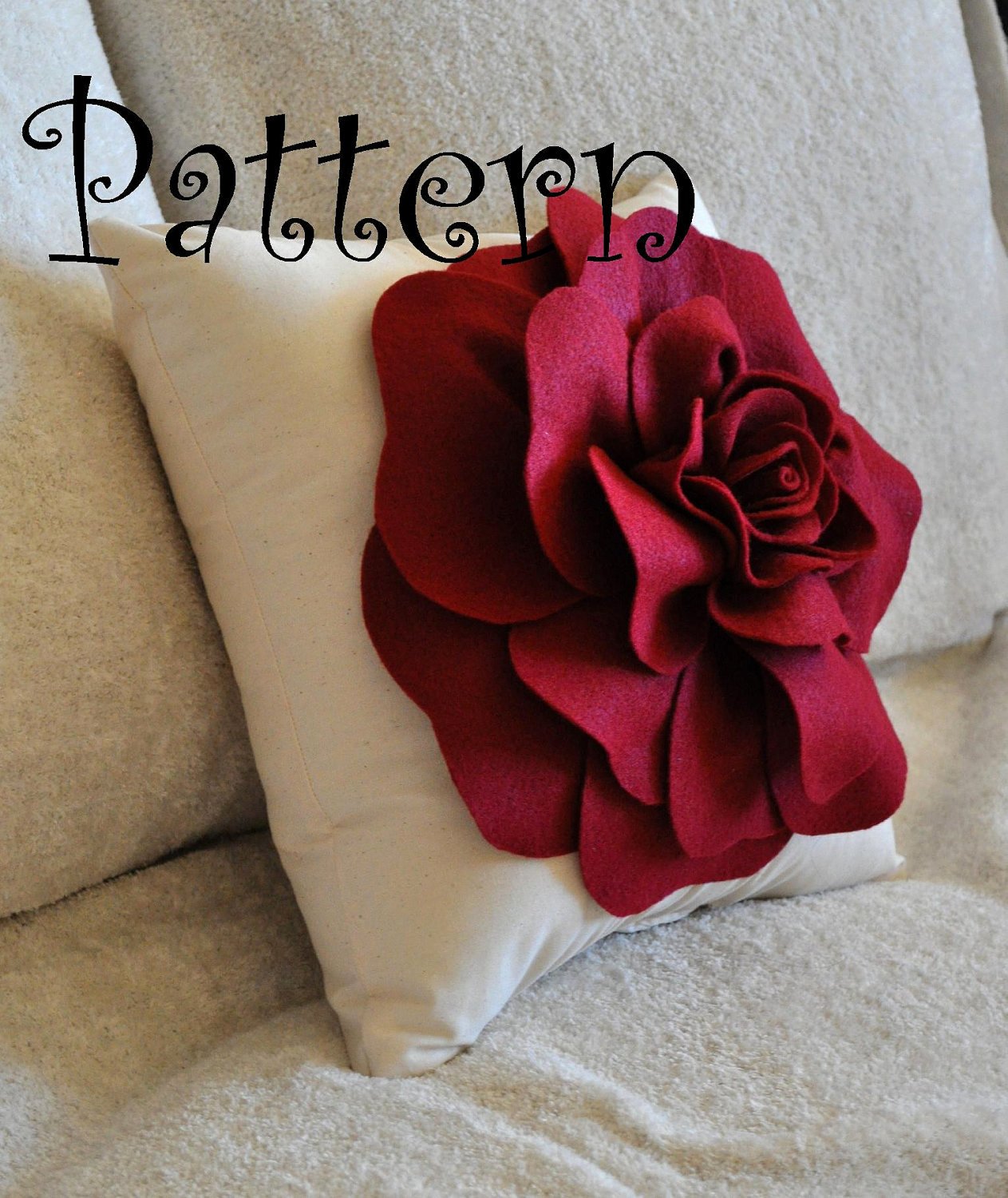 Felt Rose Pattern Fresh Diy Felt Rose with Bonus Pillow Pdf Pattern Tutorial