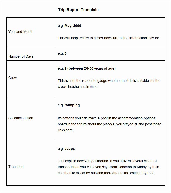 Field Report Example Awesome 18 Business Trip Report Templates Word Pdf