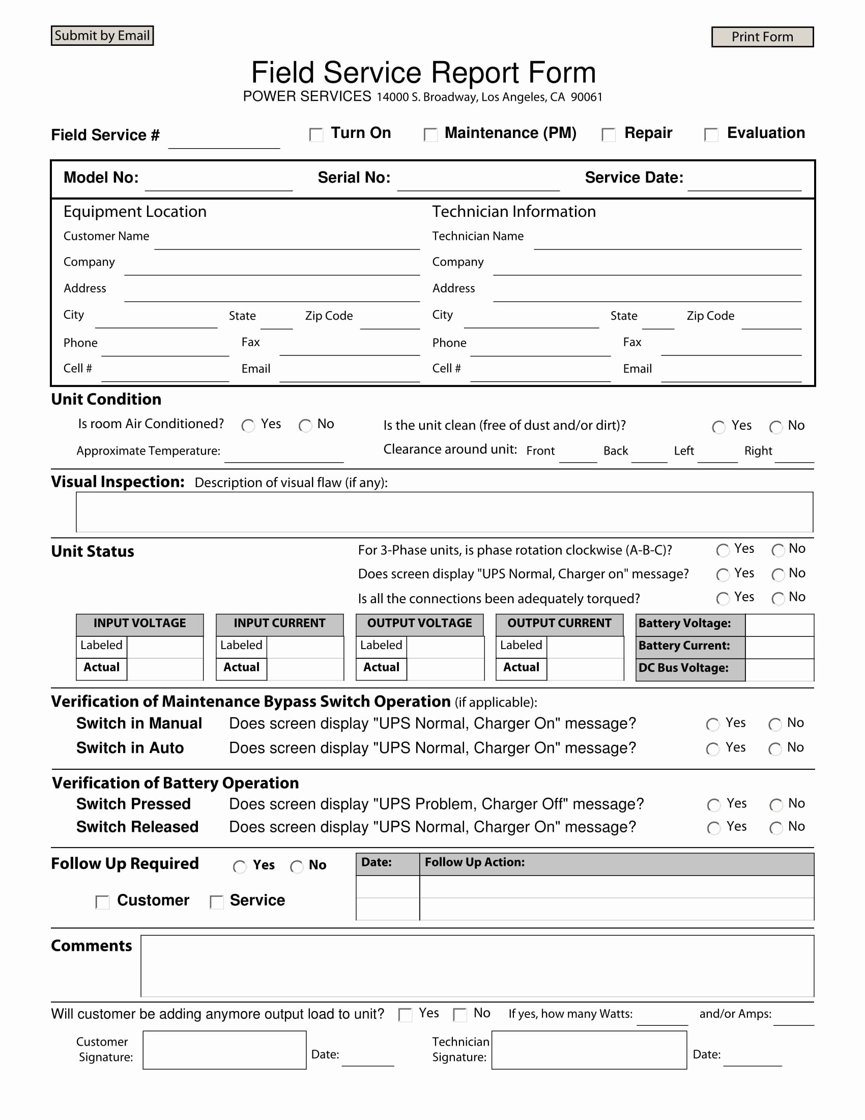 Field Report Example Best Of 14 Service Report forms Free Pdf format Download