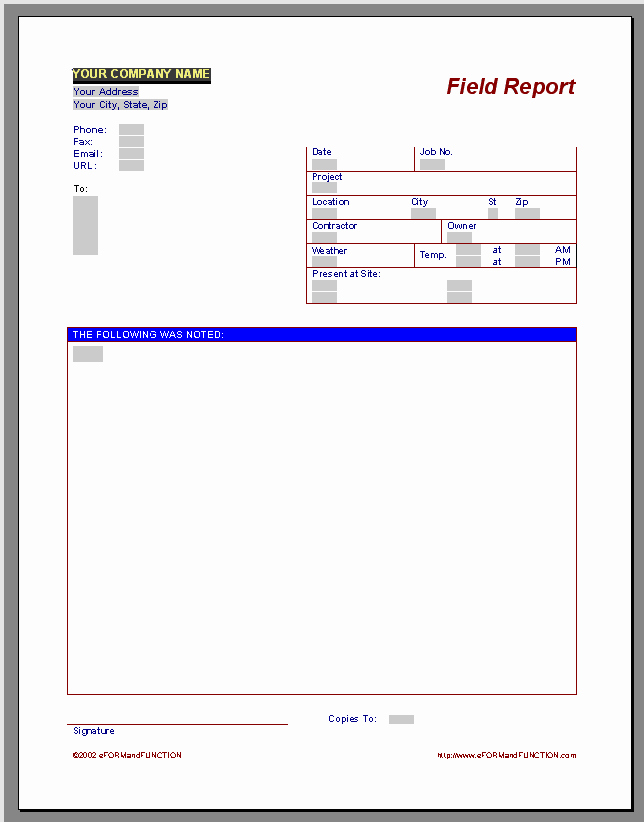 Field Report Example Best Of Microsoft Word Field Report Template the Best Free