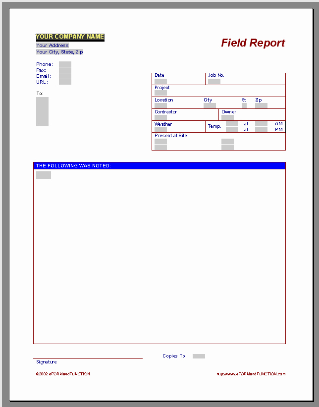 Field Report Template Elegant Microsoft Word Field Report Template the Best Free