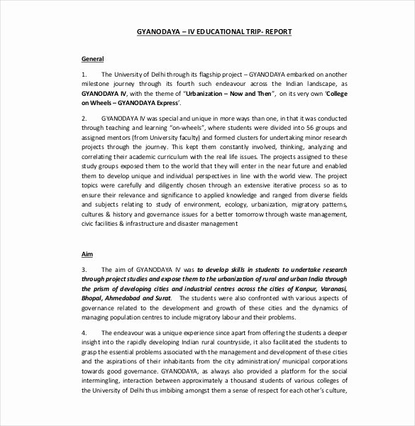 Field Report Template Lovely 21 Sample Trip Report Templates Word Pdf Google Docs